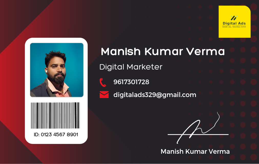 MANISH KUMAR VERMA ID CARD